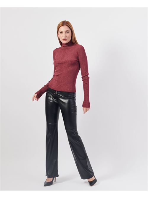 Patrizia Pepe Pull col roul? en laine essentiel PATRIZIA PEPE | 8K0206-K1QZAM303